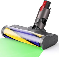 Thumbnail for Senprity Cepillo eléctrico para turbina, cepillo compatible con Dyson V7 V8 V10 V11 Aspiradora Boquilla de suelo con luces frontales para alfombras, parqué, azulejos y suelos duros