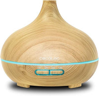 Cecotec Humidificador Ultrasónico y Difusor de Aromas con Temporizador Pure Aroma 300 Yang. 10 W, 300 ml, Temporizador hasta 6 horas, 7 Colores LED, Función Aromaterapia, Ultrasilencioso