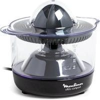 Moulinex PC1208 Ultra Compact Spremiagrumi Elettrico con Accensione e Spegnimento Automatici, 450 ml, 25W, Nero