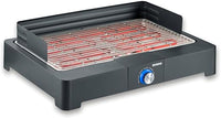 Thumbnail for Severin Barbacoa de mesa con parrilla de acero inoxidable para interior y exterior, parrilla eléctrica con arranque rápido, mini barbacoa sin riesgo de quemaduras, negro, PG 8565