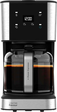 Cecotec Cafetera de Goteo Coffee 66 Drop & Touch, Potencia 950 W, 1.5 L, 12 Tazas, Panel táctil, Jarra de cristal, Temporizador 24h, 6 interruptores, Filtro de malla reutilizable