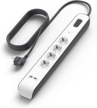 Belkin SurgeCube USB-Steckdose und Überspannungsschutz, 1 Weg/1 Stecker mit Überspannungsschutz, geschützter Stecker mit USB-Steckplätzen x 2 (2,4 A), Weiß