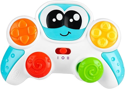 Chicco Controlador Baby, Juguete Parlante e Interactivo, Controlador Electrónico Educativo Bilingüe Italiano/Inglés, con Luces y Más de 20 Sonidos, Juego de Luces y Sonidos, Juguetes 6 Meses 3 Años