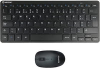 UNYKAch Kit Mini Teclado y Ratón Inalámbricos MK288 Pro Nano USB Wireless 2.4 GHz, Idioma Portugués 79 Teclas Membrana, 1200 dpi, Ergonómico, Windows, Mac, Android, Linux