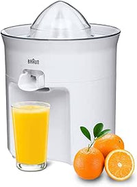 Braun TributeCollection CJ3050 - Exprimidor Eléctrico, 60 w, Sistema Antigoteo, Tapa Incluida, Apto para Lavavajillas, Blanco