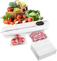 Envasadora al Vacío 5 en 1, Maquina al Vacio de Alimentos para Uso Doméstico y Comercial, Secos y Húmedos, Incluye 100 Bolsas