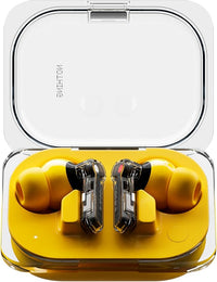 Nothing Ear (a) Auriculares inalambricos Bluetooth con Integración de ChatGPT, Cancelación de Ruido Activa, Algoritmo de Mejora de Graves y hasta 42,5 Horas de reproducción - Amarillo