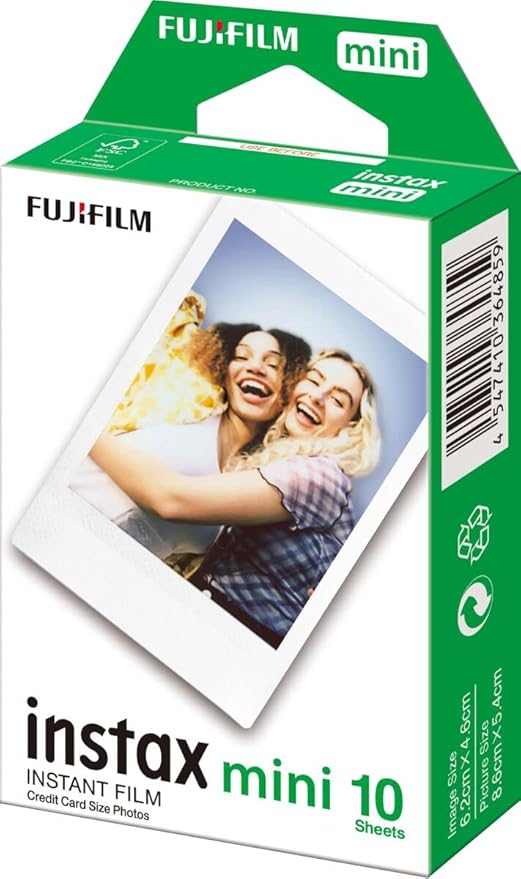 instax 16386004 Fujifilm - Films Mini - Blanc - 86 x 54 mm - Monopack 10 Films