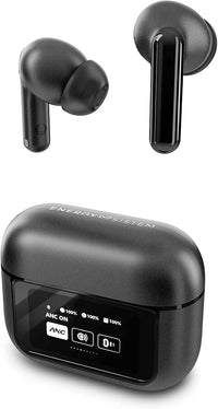 Energy Sistem Display ANC – Auriculares True Wireless (ANC, Bluetooth 5.4, True Wireless Stereo, 30 Horas de batería, Estuche de Carga con Pantalla Inteligente)