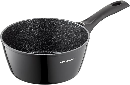 FLORINA Cazo de Aluminio (1,7 l) I 18 cm de Diámetro I Cacerolas de Cocina MAGNUM I Revestimiento Antiadherente I Olla con Asas Suaves al Tacto I Apto para Todo Tipo de Cocinas e Inducción