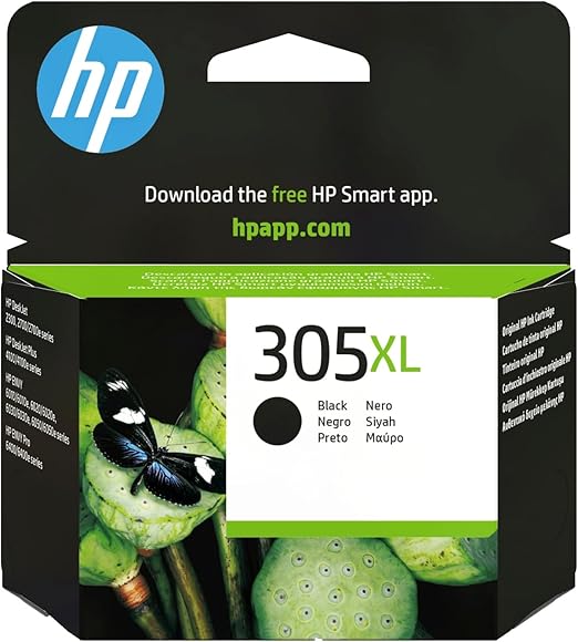 HP Cartucho de tinta original negro de alto rendimiento 305XL