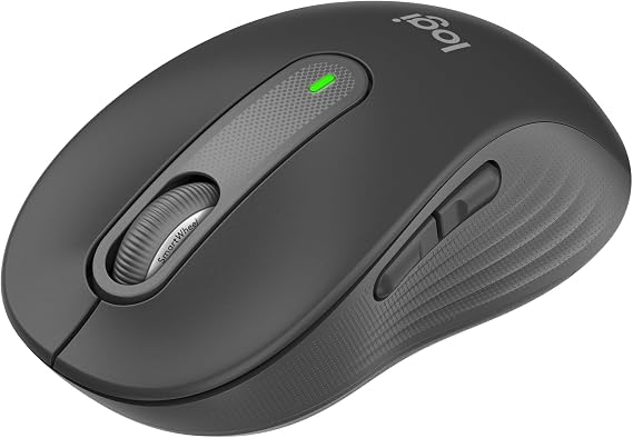Logitech Signature M650 Draadloze Muis – Voor kleine tot middelgrote handen, 2 jaar batterijduur, stil klikken, aanpasbare zijknoppen, Bluetooth, voor pc/Mac/meerdere apparaten/Chromebook - Grafiet