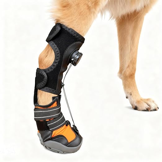 DOKKOME Ayuda correctiva para perros articulaciones zapatos ortopédicos elevador de pies para perros ayuda correctiva para problemas de pies elevador seguro mejora la marcha y el funcionamiento XL