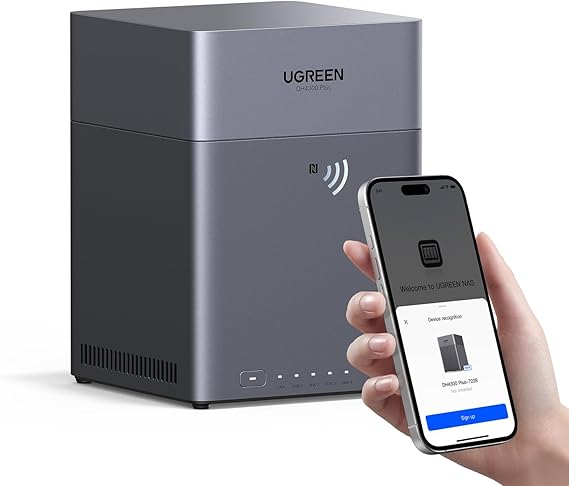 UGREEN NASync DH4300 Plus NAS de Escritorio 4 Bahías, LAN 2.5GbE, AI Álbum