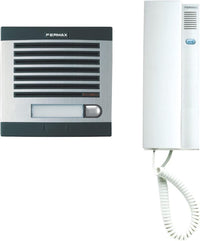 Thumbnail for Fermax 6201 - Kit portero automático, 1 línea, color gris y negro, Fuente de alimentación: 12Vac / 1A-DIN4