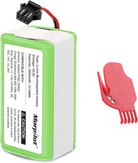 Thumbnail for morpilot 2600mah Batería de Respusto Compatible con Conga Excellence 990 950 1090 1790 1990, DEEBOT N79S N79 DN622, Eufy RoboVac 11 11S 11S MAX 15C 30C 30 MAX, IKOHS NETBOT S14 S15, con un Cepillo