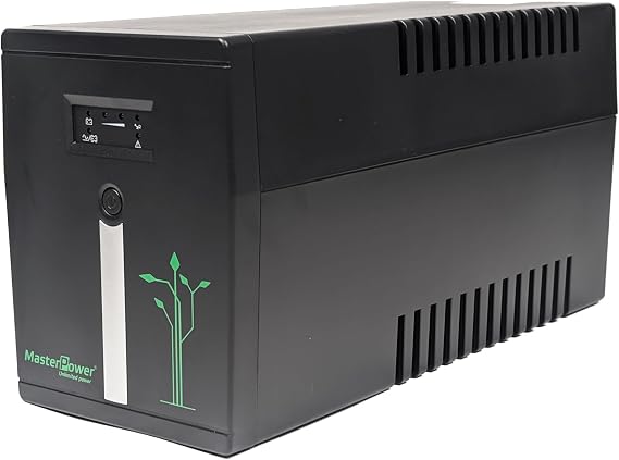 Master U-Power, Sistema de Alimentación Ininterrumpida SAI, UPS 2000 VA, Tensión Constante de Salida 1200W, 4 Enchufes Schuko