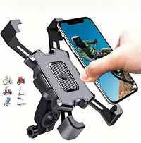 Soporte Movil Bicicleta Soporte Móvil Moto Universal Teléfono Soporte Movil Scooter Moto Mtb Bici Manillar Patinete Manillares Portamoviles 360°rotación Para iPhone Samsung Galaxy Huawei Xiaomi Oppo