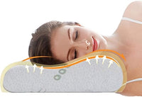 Ecosafeter Almohada de espuma viscoelástica, almohada cervical ergonómica para diferentes posiciones para dormir con funda extraíble