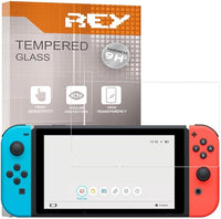 REY Protector de Pantalla para Nintendo Switch, Cristal Vidrio Templado Premium