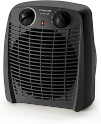 Taurus – Calefactor New Gobi | 2000W | 2 niveles de calor | Función ventilador | Termostato regulable | Protección térmica | Piloto luminoso | Asa de transporte | Negro