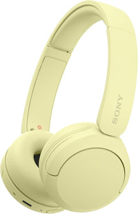 Sony WH-CH520 Auriculares Bluetooth con 50 h de batería, Sonido DSEE y micrófono Integrado, Amarillo