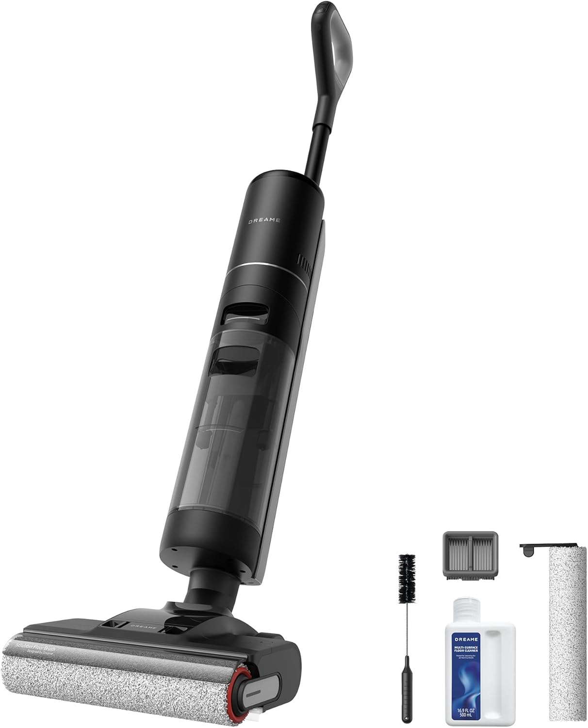 DREAME H12 Pro Ultra Aspiradora Fregadora sin Cable, 16 KPa Aspiradora Fregona con Cepillo Doble Borde, Lavado del Cepillo a 60 °C, 30 min Secado con Aire Caliente, Detección y Ajuste Inteligentes