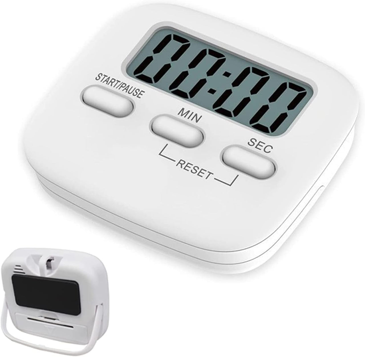 ILantule Temporizador de Cocina Digital,Cronometro Mesa con Pantalla LCD Grande,Reloj Temporizador Cocina Digital con Alarma Fuerte(Incluye batería)