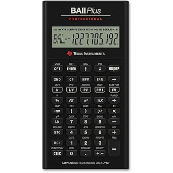 Calculadora Texas Instruments BA II Plus Professional , negro