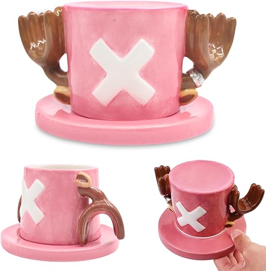 Taza One Piece, Anime Taza de Cerámica, Chopper Mug para Leche, Café, Zumo (Chopper)