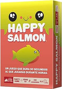 Exploding Kittens | Happy Salmon | Juego para Fiestas para Adultos, Adolescentes y Niños | A Partir de 6 Años | De 3 a 8 Jugadores | 90 Minutos Minutos por Partida | Español