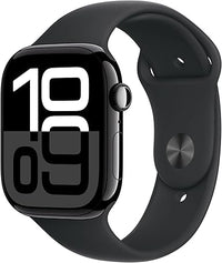 Thumbnail for Apple Watch Series 10 [GPS, 46mm] - Caja de Aluminio Negro Brillante con Correa Deportiva Negro, M/L (Reacondicionado)