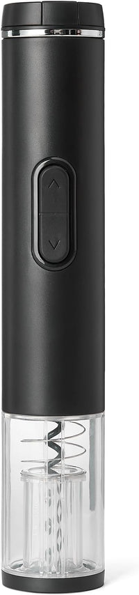 Amazon Basics - Apribottiglie elettrico senza fili, con taglia-capsule, funzionamento a batteria, nero, 54 x 48 x 270 mm (lunghezza x larghezza x altezza)