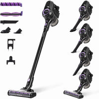 Taurus - Aspirador escoba HS-2900, 3-in-1: escoba eléctrica, de mano y vertical, Autonomía 50 min, Filtro EPA, Modo Eco y Turbo, Zapata con 2 cepillos intercambiables, Set accesorios, Negro