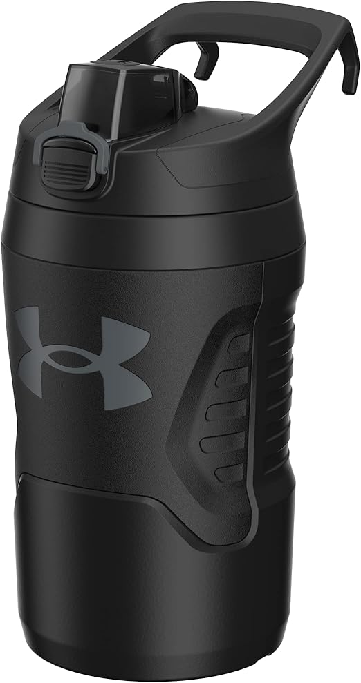 Under Armour Botellas de agua aisladas de 32 onzas, jarra de agua deportiva con asa, gancho de cerca, resistente a fugas para béisbol, fútbol y más, botellas de agua de 32 onzas, botella de agua