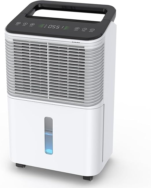CONOPUPlus 16L/día Deshumidificador, Deshumidificador Silencioso, Control Central Inteligente, Modo AUTO, Indicador de Humedad, 24H Timer, Deshumificadores de Humedad,Más Potente,Más Eficiente