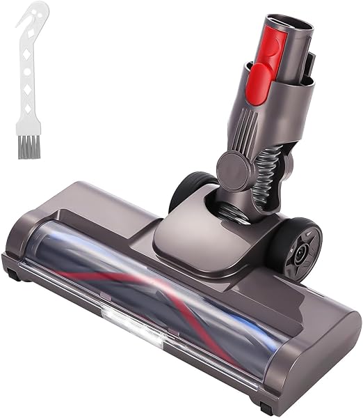 SOBEAU Cepillo Compatible con Dyson V7 / V8 / V10 / V11/V15 Aspiradoras, Recambios Cepillo de Accionamiento Directo con 4 Luces LED, para Alfombras y Suelos Duros