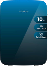Cecotec Mini Nevera de 10L Bolero MiniCooling 10L Bahamas Pat 1. Funcionamiento 12V-220V, compatible Coche y Caravanas, Función Enfriamiento y Calentamiento, Rango Temperatura 7-65º, Fácil Transporte