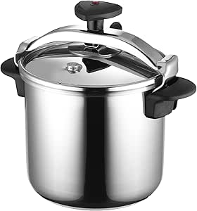 Magefesa Star Recta - Olla Express Tradicional 10L, Acero Inoxidable 18/10, para Todo Tipo de Cocinas, Inducción, 3 Sistemas de Seguridad