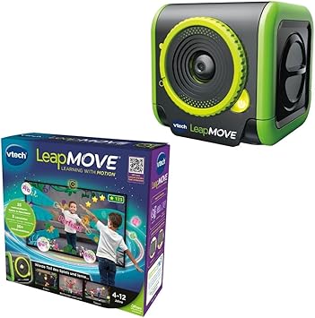 VTech LeapMOVE – Interaktives Videospiel-System ohne Controller – Fördert die Bewegung – Mit 30 vorinstallierten Lernspielen und verschiedenen Lerninhalten – Für Kinder von 4-12 Jahren