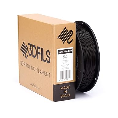 3DFILS - Filamento PLA para impresión 3D esFil PLA INGEO 3D850: 1.75 mm, 1 Kg, Negro