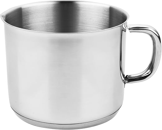 VIER - Pote Cazo inoxidable, fondo inducción. 16 cm diámetro * 13 cm de alto. Capacidad 2,6 Litros