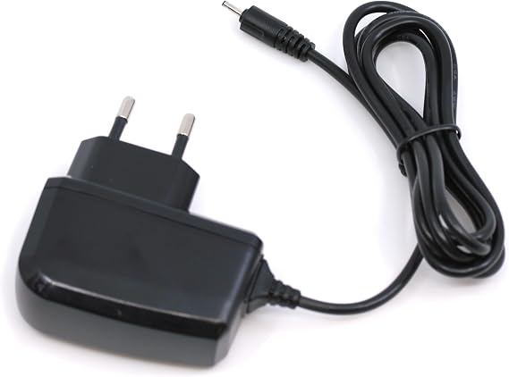 Cargador para Nokia 100, 101, 105, 106, 109, 110, 111, 112, 113, 200, 201 Cable de Carga 0,5A OTB con paño de Limpieza de Pantalla mungoo