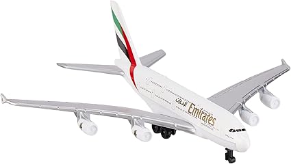 herpa 86RT-9904 - Aeroplano Singolo Emirates, Boeing A380, Modellino di Aereo Dettagliato in Plastica e Metallo, Modellismo in Miniatura, Collezionismo, Gioco, Multicolore - Scala 1:500