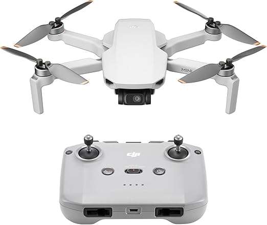 DJI Mini 4K, dron con cámara 4K UHD para adultos, menos de 249g, estabilización en 3 ejes, transmisión de vídeo a 10 km, regreso automático, 1 batería para un tiempo máx. de vuelo de 31 min