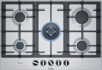 Thumbnail for Bosch Elettrodomestici PCQ7A5B90 Serie 6, encimera de gas, 75 cm, acero inoxidable