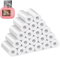 Diboniur 20 Rollos Papel Térmico Blanco para Cámara Instantánea Infantil