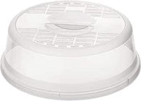 Rotho Basic Cubierta del microondas, Plástico (PP) sin BPA, transparente, (26.5 x 26.5 x 6.5 cm)