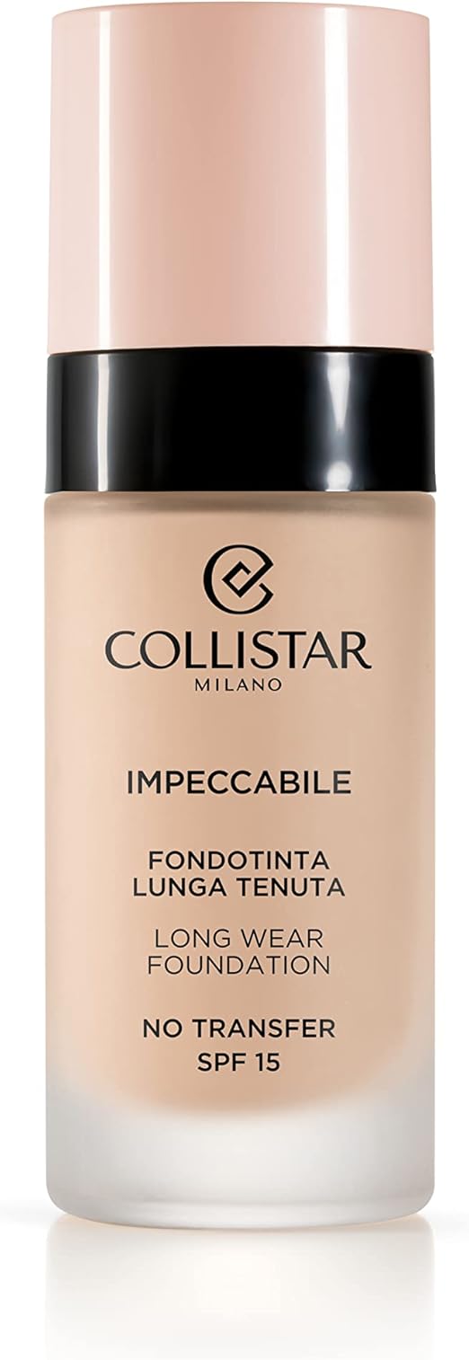 Base de maquillaje Collistar impeccabile larga duración, tono 1R. 30 ml