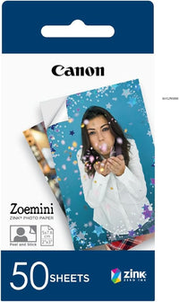 Papel fotográfico adhesivo 5x7,6 cm 50 hojas Canon